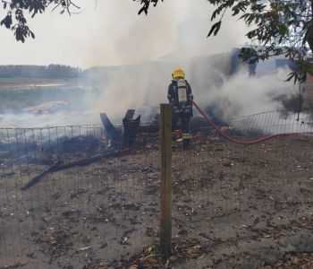 Incêndio atinge residência em Jacinto Machado nesta segunda-feira