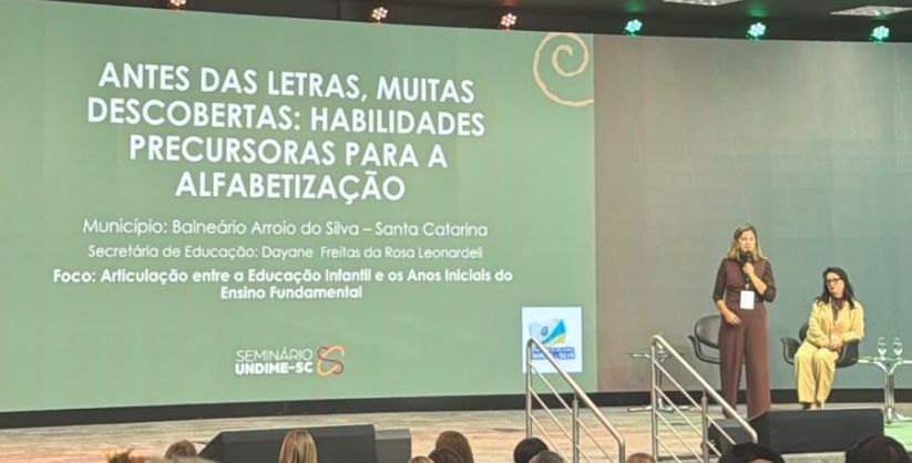 Projeto de Balneário Arroio do Silva é selecionado e apresentado em seminário estadual de educação