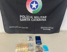 Homem é preso por tráfico de drogas após perseguição policial em Santa Rosa do Sul