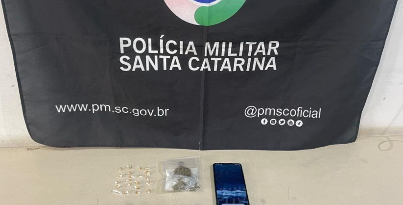 Homem é preso por tráfico de drogas após perseguição policial em Santa Rosa do Sul