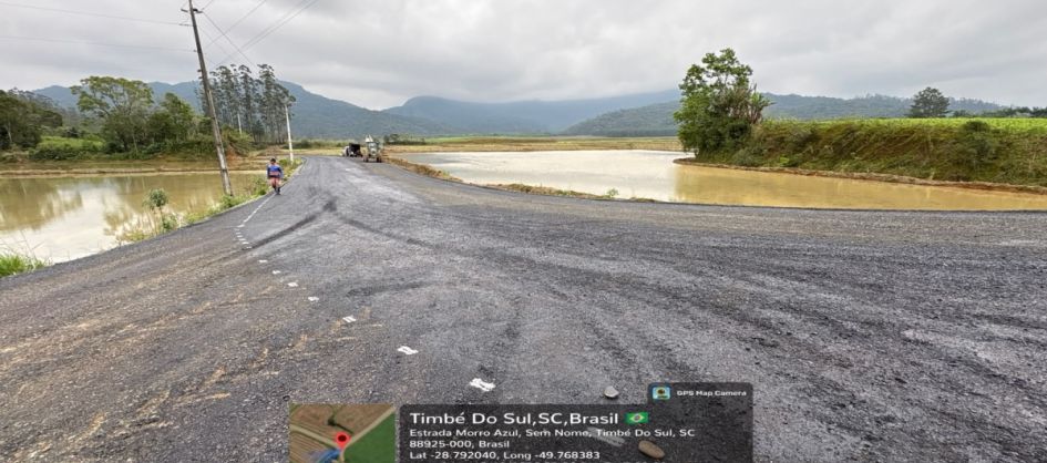 Iniciada a pavimentação do Trecho 4 em Morro Azul