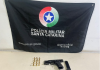 Homem é preso após perseguição policial e apreensão de pistola em São João do Sul