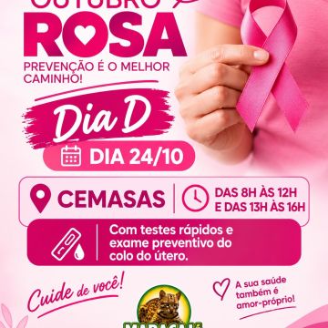 Outubro Rosa: Maracajá promove Dia D de atendimento neste sábado
