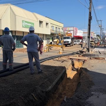 Avança implantação da primeira rede subterrânea de energia elétrica em Turvo