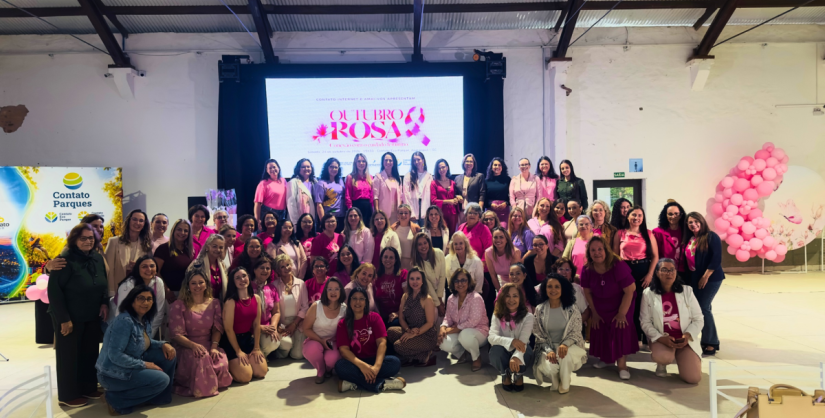Outubro Rosa reúne aproximadamente 100 mulheres em evento de conscientização no Contato Eco Parque