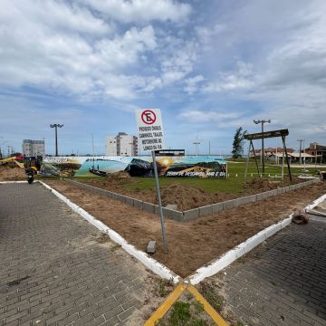 Quadra central do Morro dos Conventos passa por melhorias e receberá novo parquinho infantil