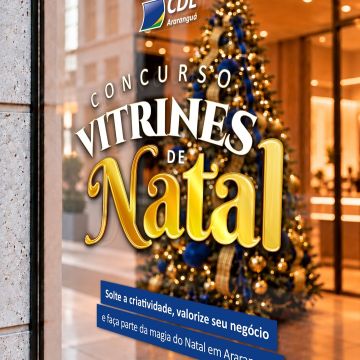 Inscrições para o Concurso Vitrines de Natal seguem até 10 de novembro em Araranguá