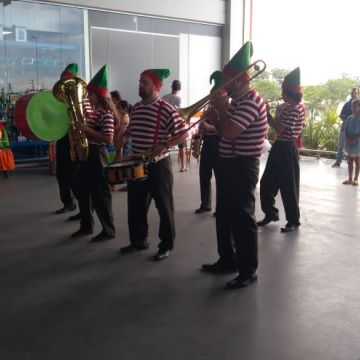 Papai Noel recebe chave da cidade