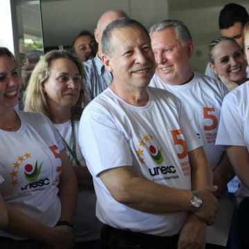 Colaboradores da Unesc comemoram conceito máximo na avaliação do MEC