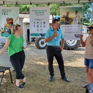 Sicoob Credisulca leva diferenciais do cooperativismo para o Dia de Campo, em Araranguá
