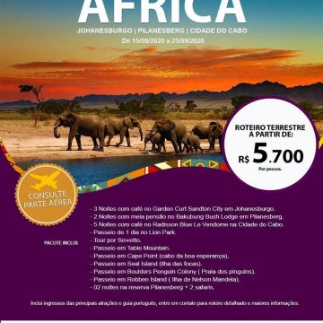 Grupo Tahiti Viagens África do Sul