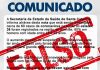 Secretaria da Saúde desmente notícias falsas sobre casos de coronavírus no Norte de SC