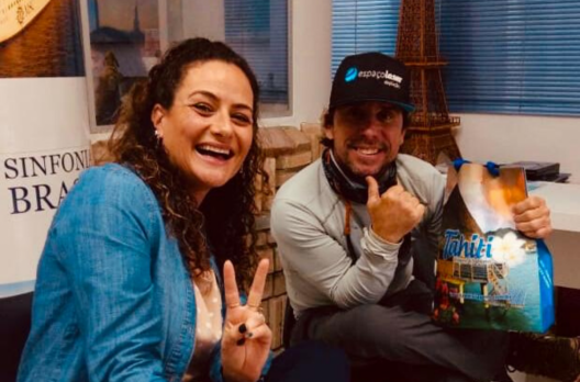 Homem Pássaro no céu de Araranguá