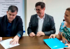 Cristian Rosa e Volnei Giassi recebem sugestões da CDL