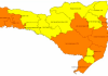 Matriz de risco atualizada mostra oito regiões em nível alto e oito, em grave