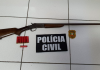 Polícia Civil de Turvo prende homem suspeito de ameaçar familiar com arma de fogo