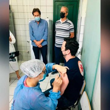 Os primeiros vacinados contra o Covid-19 de Araranguá