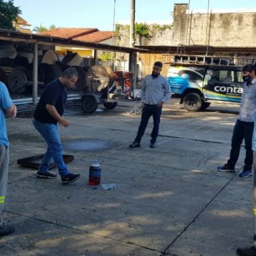 Cipa da Contato participa de treinamento de prevenção de incêndios