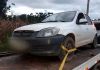 Homem foragido é pego após fuga e com objetos furtados  no carro 