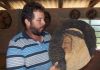Cura de filho faz pai esculpir na madeira o Cristo crucificado