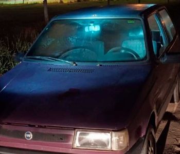 PM recupera carro furtado sem bateria em Araranguá